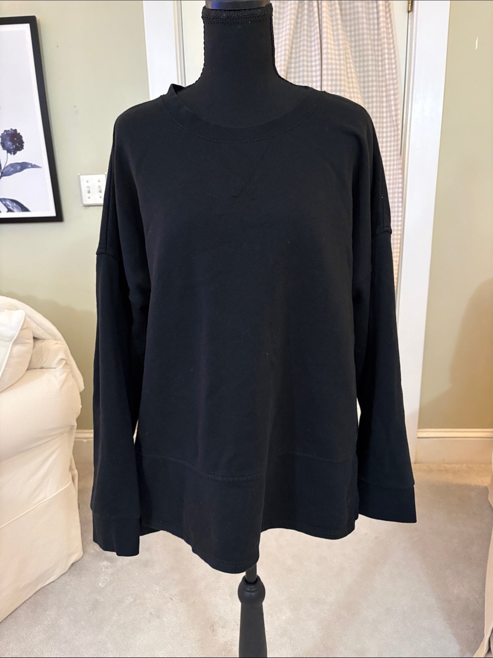 Tesla Black Crewneck Sweatshirt